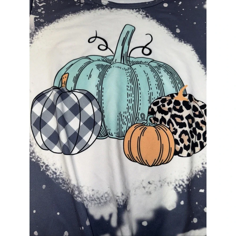 Girls Fall Outfit Cheeta Pumpkin Size 5T (10-12) Pants Set‎